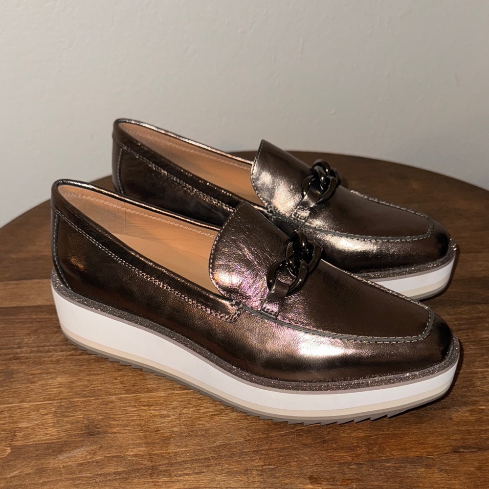 Johnston & Murphy Metallic with glitter Detail size 9.5 shoes Oxford